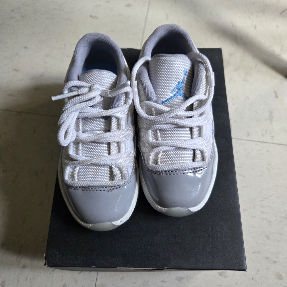 Kids White and Gray Sneakers